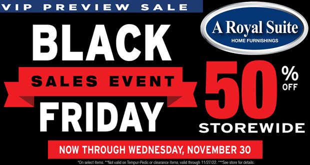A Royal Suite Black Friday Sales Event Going On Now Through November 30, 2022